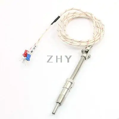 

1.5M Length Cable K Type Tension Spring Adjustable Depth Thermocouple Probe