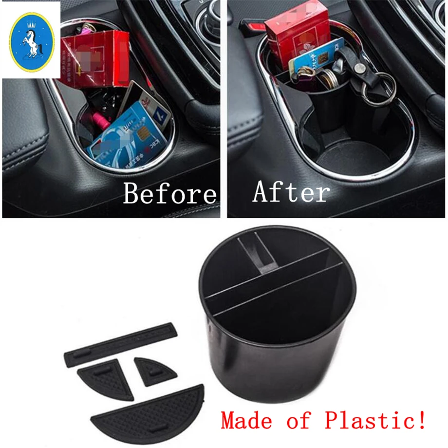 

Yimaautotrims Auto Accessory Front Seat Cup Holder Water Bottle Support Cover Fit For Mazda 6 / CX-5 2017 2018 2019 2020 Plastic