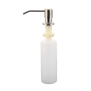 

300Ml Bathroom Kitchen Soap Dispenser for Sink Detergent Liquid Hand Wash Soap Dispenser Pump for Kitchen Stainless Steel Head