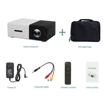  LEJIADA YG300 Pro LED Mini Projector 480x272 Pixels Supports 1080P HDMI-compatible USB Audio Portable Home Media Video Player 