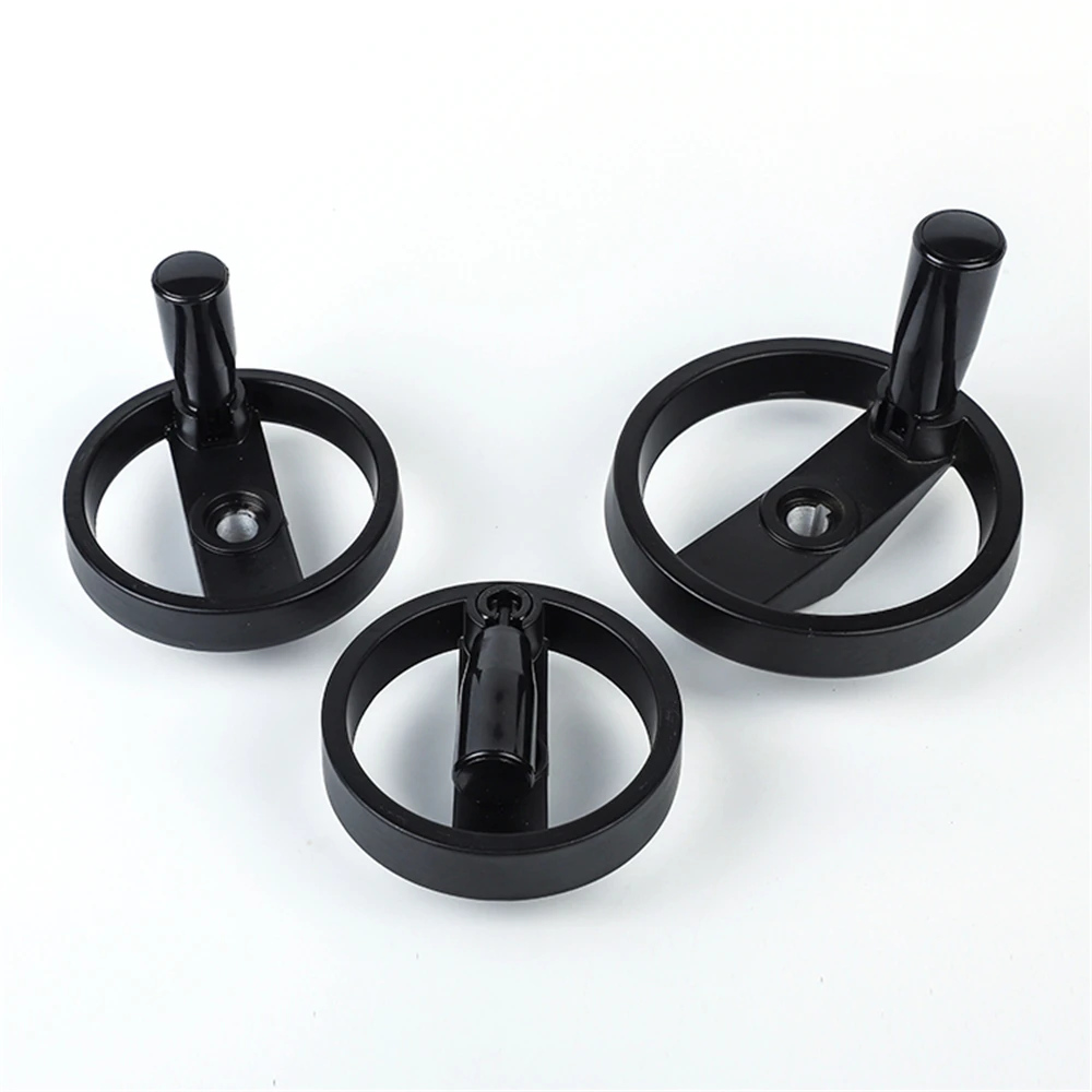 단단한 알루미늄 합금 핸드휠 100mm 125mm 160mm 200mm 밀링 머신 선반 CNC 기계용 접이식 이중 스포크 핸드휠