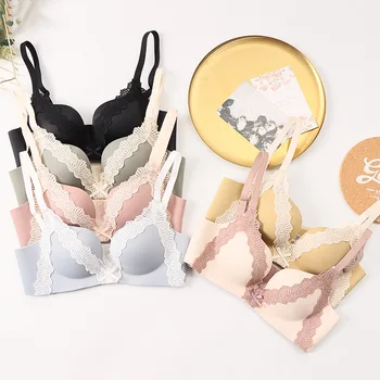 

Sexy Bra Set Lingerie Feminina Push Up Lenceria Lace Women Underwear Sets Seamless Bra and Panty Wire Free Bralette Langerie