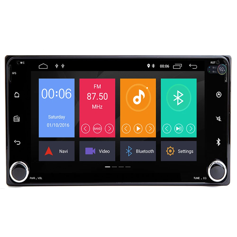 Perfect 2 din Car Radio GPS Android9.0 CAR DVD Player For Toyota RAV4 COROLLA Land cruise 100 200 Camry yaris prado 150Hilux ViosTerios 3