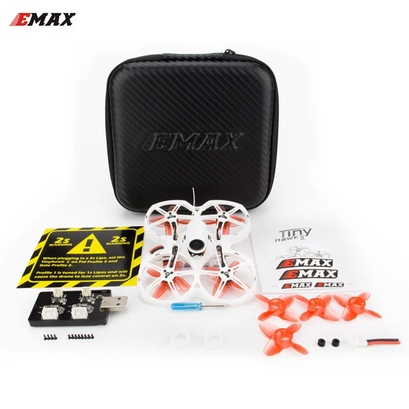 EMAX Tinyhawk II 75 мм 1-2S Whoop FPV гоночный Дрон BNF FrSky D8 Runcam Cam 25/100 мВт VTX 5A Blheli_S ESC RC