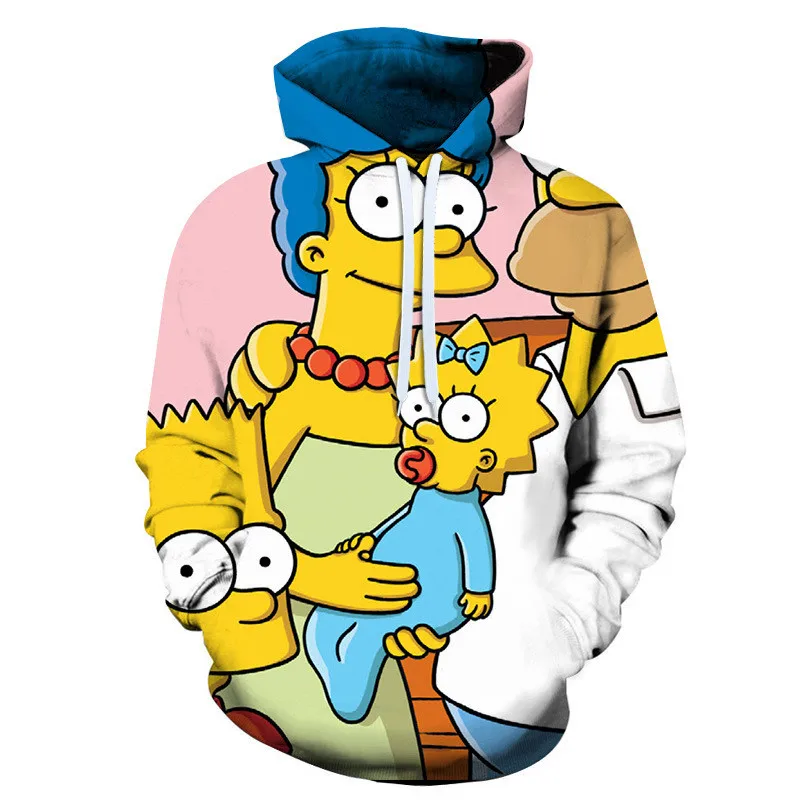 Новинка, Симпсон, 3D принт, мужские и женские толстовки, 6XL, толстовки, качественная куртка с капюшоном, новинка, уличная мода, Повседневный пуловер