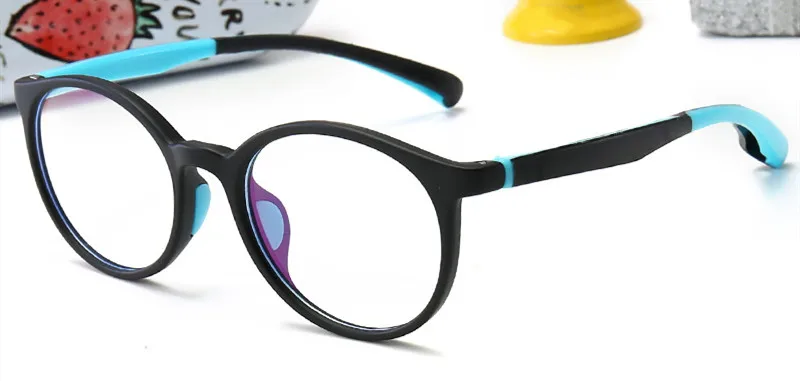 TR90 сверхлегкие оптические очки рамы дети прозрачные глаза очки рамки для детей близорукость очки для девочек мальчиков очки студентов - Цвет оправы: C2