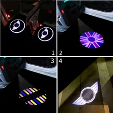 2x Светодиодный светильник для двери автомобиля с логотипом собаки, лазерный проектор для Mini Cooper S One R50 R52 R53 R54 R55 R57 R58 R59 R60 Countryman Paceman