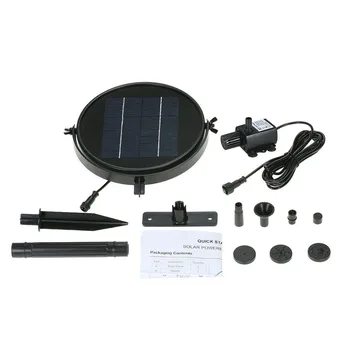 

For Oxygen Water Circulation Water Fountain Pumps Solar Panel Powered 9V / 1.8W 190L / H Home Garden Decoration