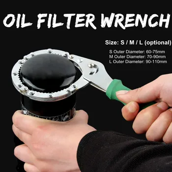 

1pcs Oil Chain Wrench Oil Fuel Filter Filters Remover Tool Car Engine Oil Filter Chain Wrench Grip Spanner Plier Remover Tool