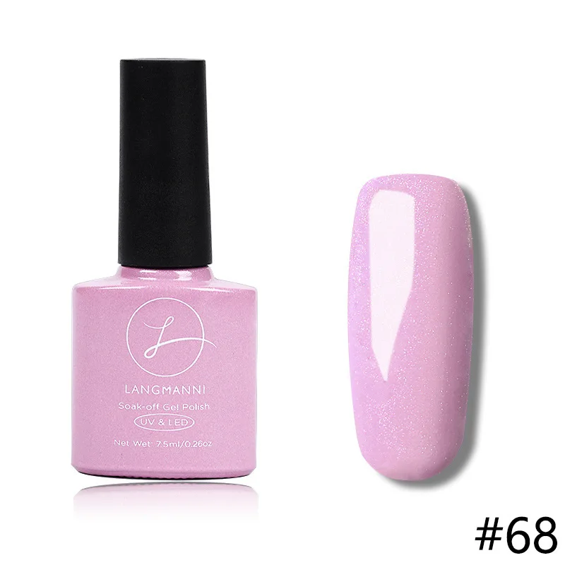 Одноцветный Гель-лак для ногтей, украшение для красоты, украшение для женщин и девушек, дизайн ногтей J3 - Цвет: 68