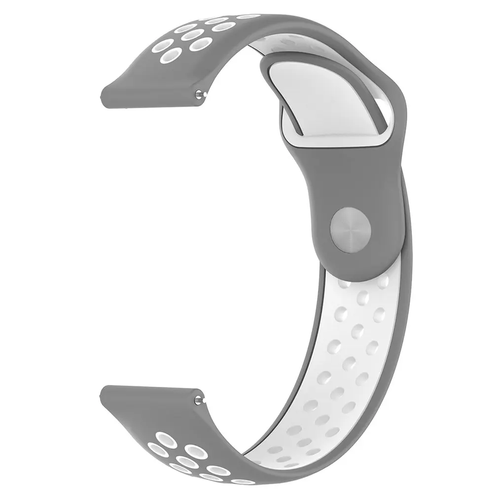 Силиконовый ремешок 20 мм 22 мм для Amazfit Bip для Garmin VIVOMOVE HR/samsung gear Sport S2/Ticwatch 2/для huawei Watch bracelet