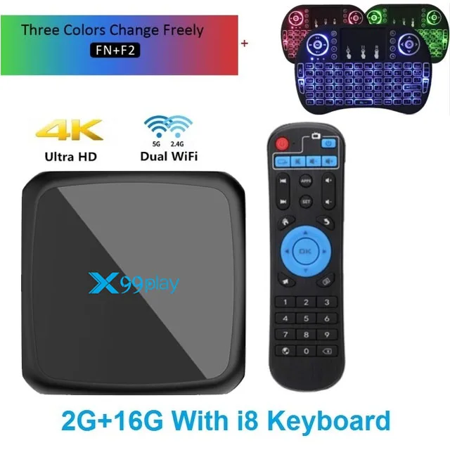 2GB 16GB I8B Android 9,0 ТВ приставка Rockchip 3318 4K Смарт ТВ приставка 2,4G& 5G Wifi Netflix медиаплеер Android приставка Google Assistant Smart tv - Цвет: 2GB 16GB I8B