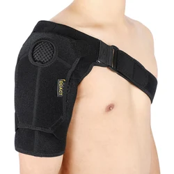 Improved Pressurized Professional Sports Shoulder Pad External Cold  Compression Sheet Lighter Thinn Breathable Large Size Black