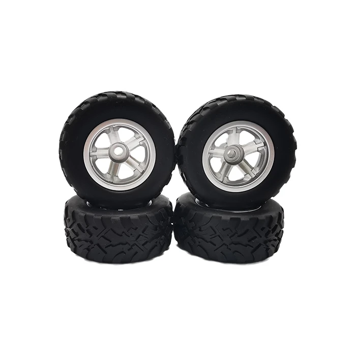 4Pcs Rubber Tires Wheel Upgrade for WPL D12 1/10 RC Truck Car Parts | Игрушки и хобби