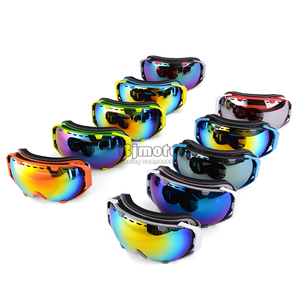 BJMOTO Ski Goggles Double Lens 3 Layers UV400 Anti-fog Big Ski Mask Glasses Skiing Unisex Snow Snowboard Goggles