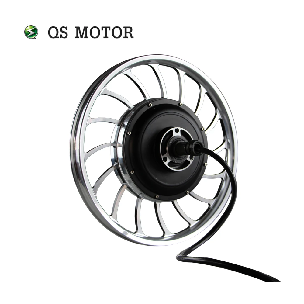 QS Motor 20 inç 1000W V1 48V 45kph tek mil Hub Motor için elektrikli