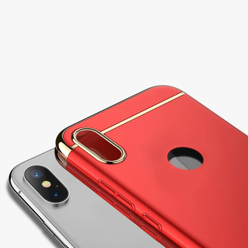 Luxury Plating Case For Xiaomi Redmi Note 7 Pro Case Hard PC Matte 3 in 1 Full Cover For Redmi Note 5 6 7 Pro Mi 9 SE Case Capa (8)