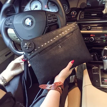 

Tidog Fashion Street Personality Leather Handbag clutch bag
