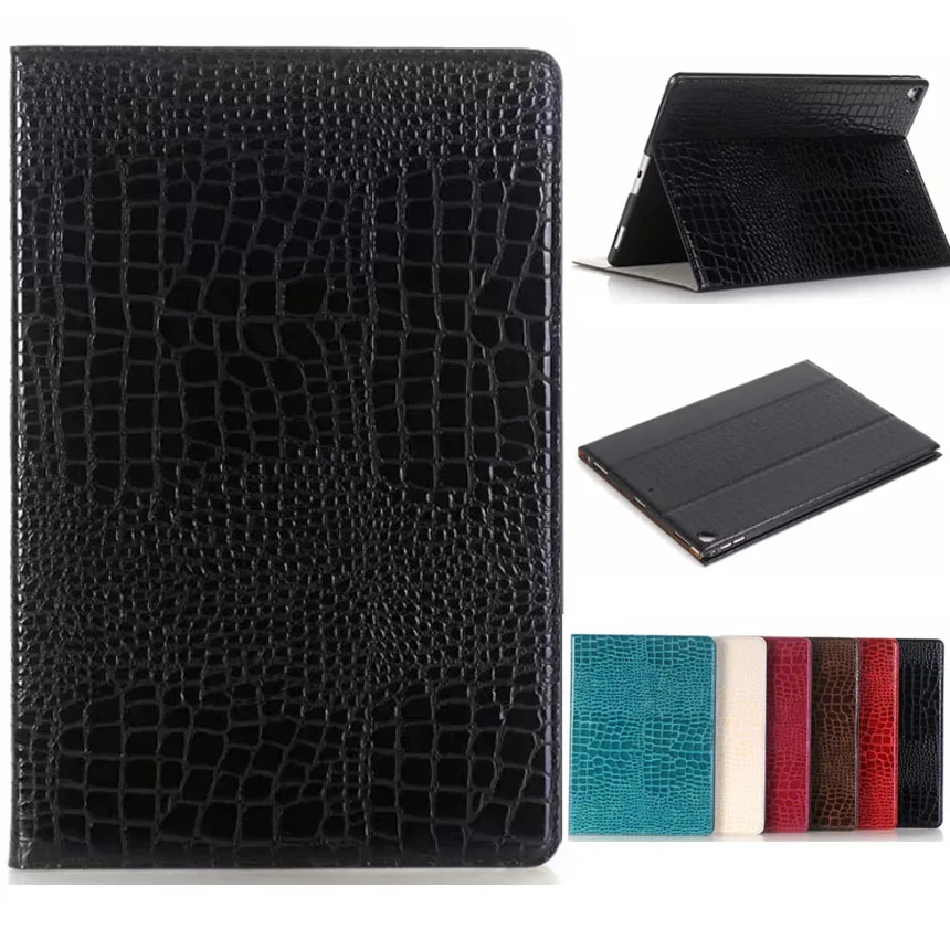 

A1670 A1671 Coque For iPad Pro 12.9 2017 Case Luxury Crocodile Folio Stand PU Leather Funda For iPad Pro 12.9 2017 Luxury Cover