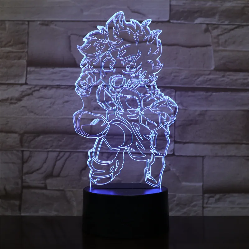 USB Сенсорная лампа, визуальный светодиодный светильник, подарки, 3D USB мультфильм, мой герой, научное искусство, ночные светильники для детей, декор для спальни, настольная лампа, декор для сна