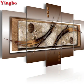 

5 Panels 5D DIY Diamond Painting Cross Stitch kit Abstract art Diamond Embroidery RoundSquare mosaic pattern Modern Minimalist