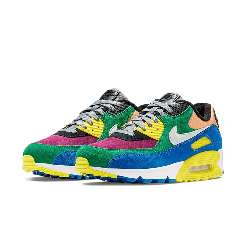 Оригинальные подлинные мужские кроссовки для бега NIKE AIR MAX 90, незаменимые спортивные уличные кроссовки, спортивная Дизайнерская обувь, 325213-131