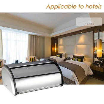 

Stainless Steel Vintage Bread Storage Box Food Storage Bin Keeper Container Snack Boxes Kitchen Supplies Bread Holder Baking