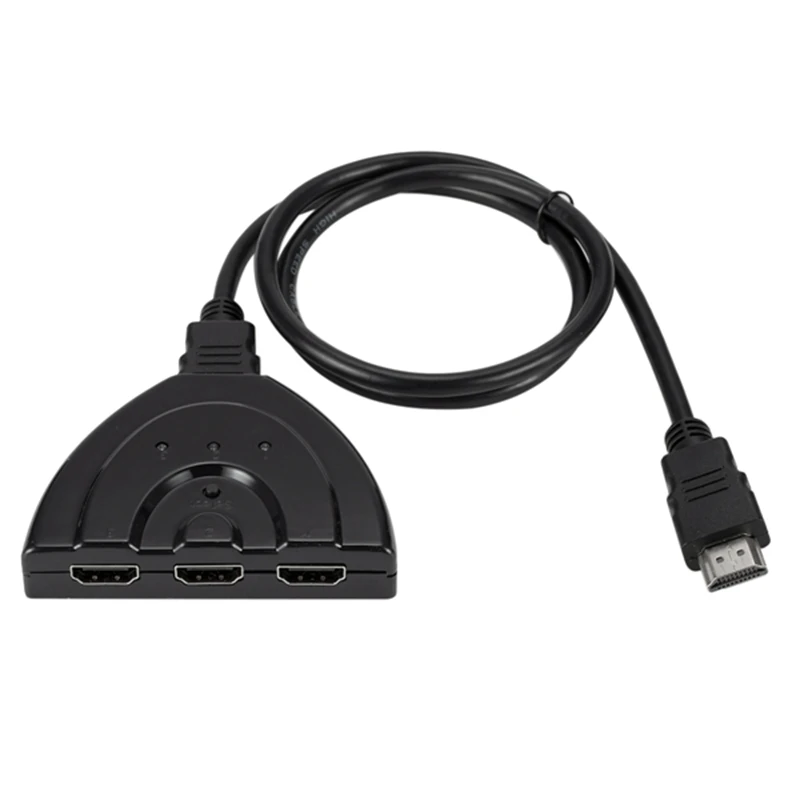 3 портовый HDMI сплиттер 1080P HD tv Кабель-адаптер 3 в 1 из нового