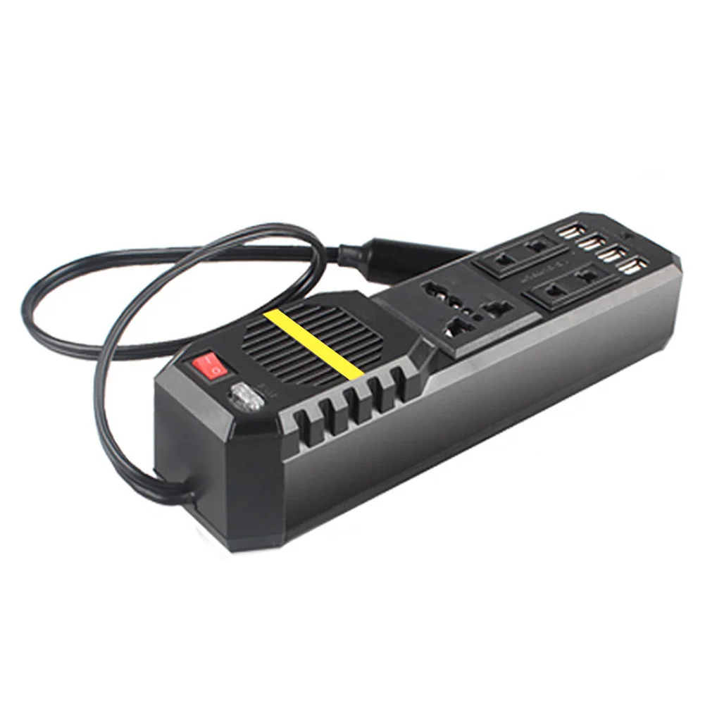 Автомобильный инвертор 200W 12V постоянного тока до 220V инвертор 4 Порты usb для ноутбука Смартфон бытовой VH99
