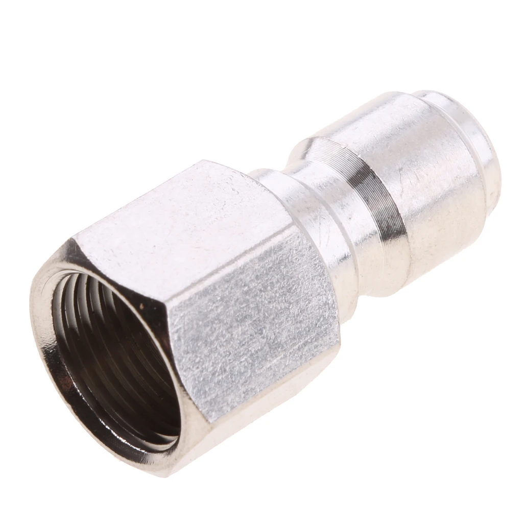 Quick Release Pressure Washer Hose Coupling with 3/8 Male Thread, For 15mm Female Thread