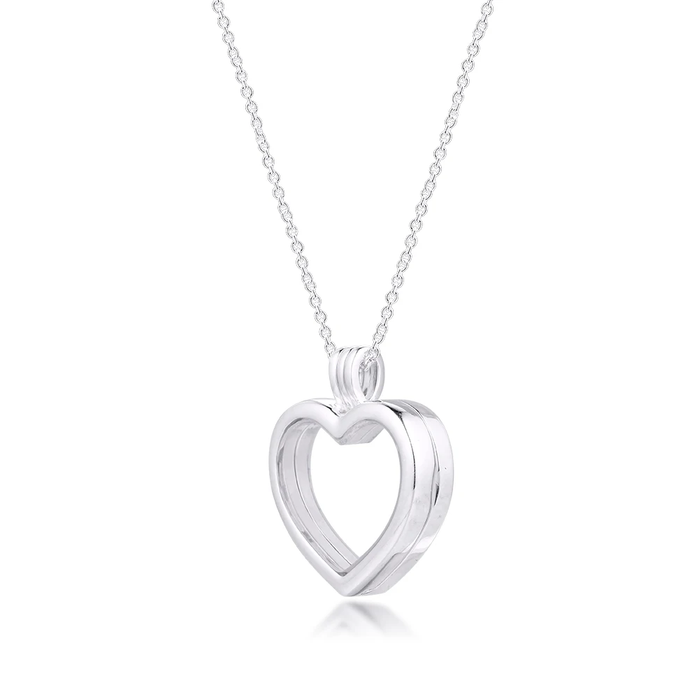 Floating Heart Locket Necklaces and Pendants (2)