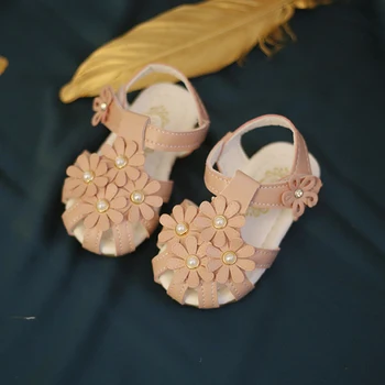 

2020 Summer Flower Baby Breathable Sandals Non-slip Soft Bottom Girls Princess Shoes Children Toddler Shoes Kids Sandals Shoes