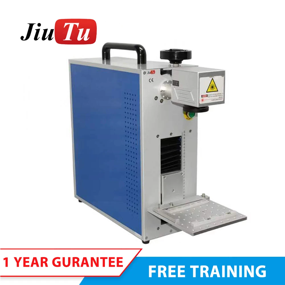 

Jiutu Fiber Laser with CE LCD Touch Industrial Printer Fiber Laser Marking Machine For iPhone 8 8 Plus X XR Back Cover Remove