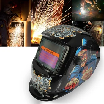

2018 New Pro Solar Welder Mask Auto-Darkening Welding Helmet Pattern dice ghost