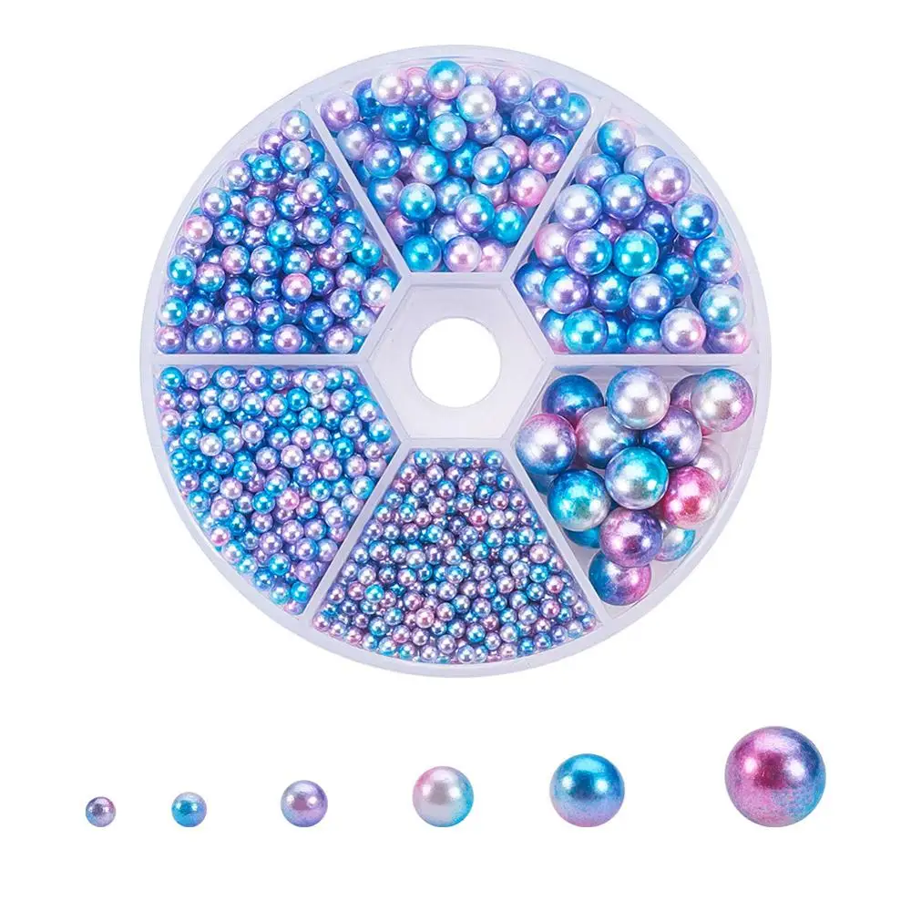 

Hot Sales Boxed Color Non-porous Imitation Pearl Round Beads Loose Beads DIY Jewelry Accessories New Arrival