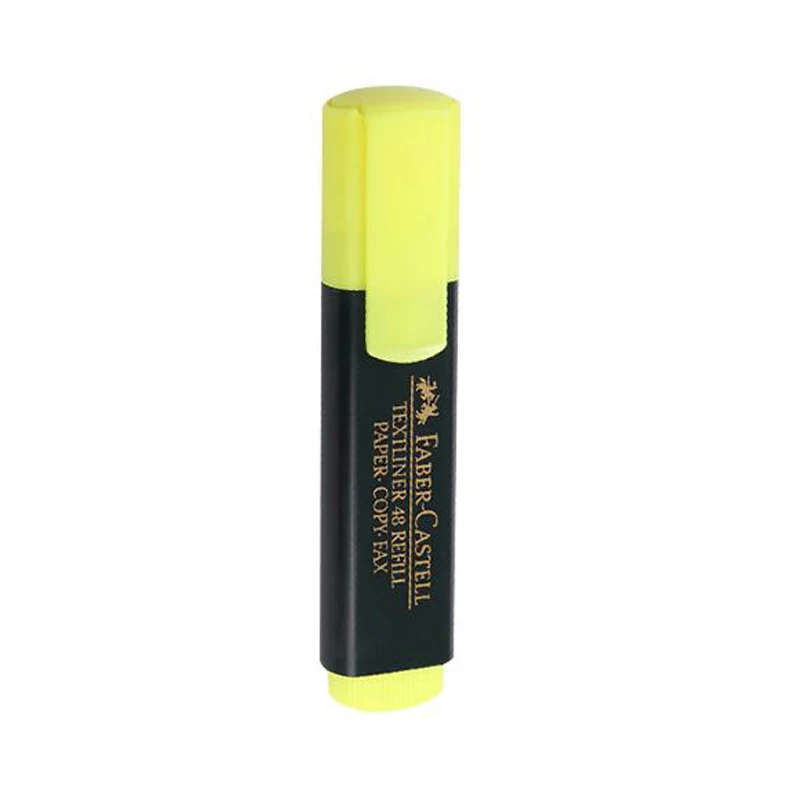 yellow 1pcs 1 шт. Фабер-Кастель хайлайтер конфетный цвет маркировка ключ Рисунок Живопись студенческие и офисные принадлежности Канцтовары - Цвет: yellow 1pcs