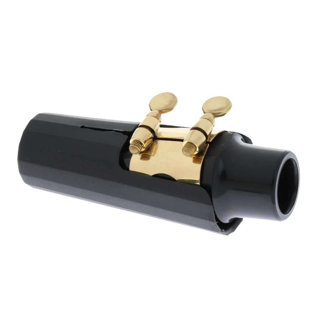 Black Metal Alto Eb Saxophone Mouthpiece with Ligature Cap for Sax Lovers
