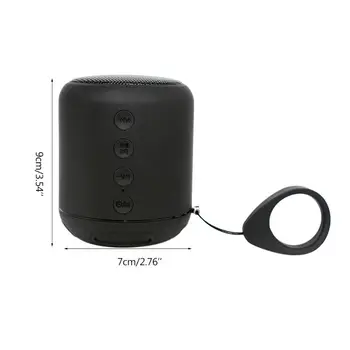 

Mini Portable Wireless Bluetooth Speaker Round Super Bass 3D Stereo Loudspeaker with Built-in Microphone D08A