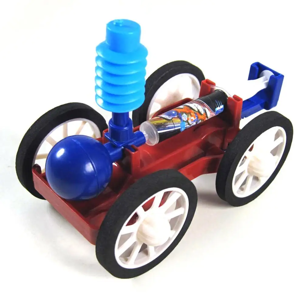 Electric Air Powered Racing Car DIY Assembly Toy Kit for Kids Children 