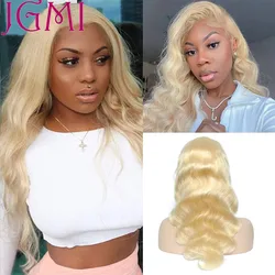 30 32 Inch 613 Honey Blonde Body Wave 13x6 Transparent Lace Front Virgin Human Hair Wigs 13x4 Lace Frontal Wig For Women