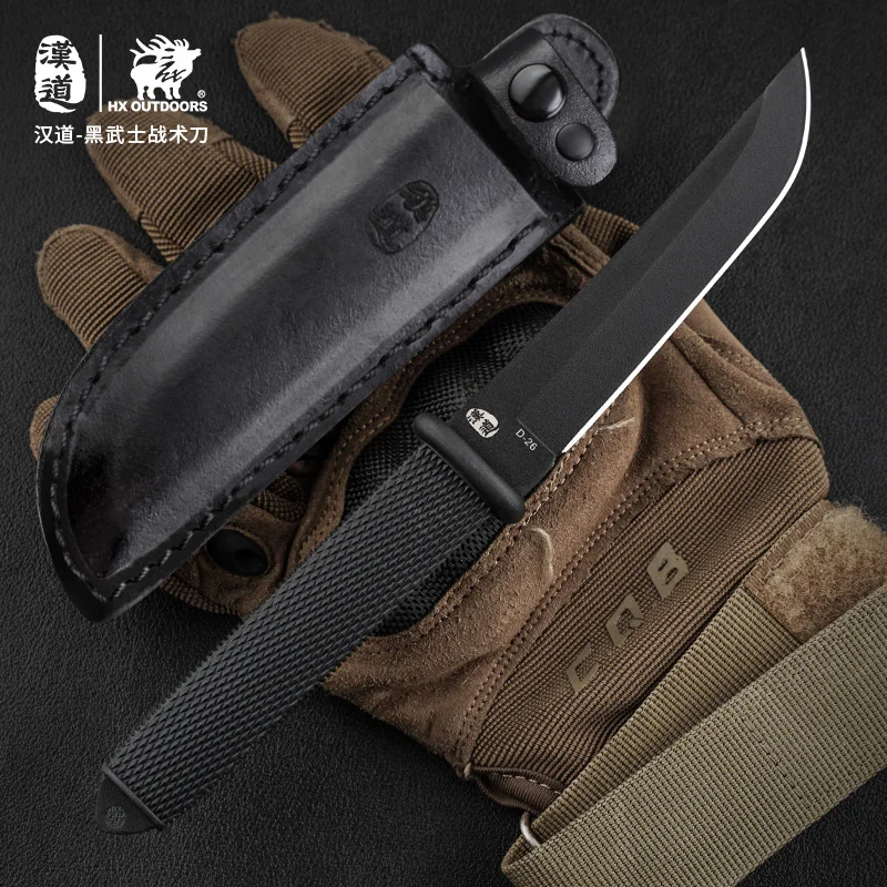 HX OUTDOORS Japan Survival Knife Tactical Hunting Tool Camping Rescue Knives With Leather Sheath Dropshipping | Инструменты