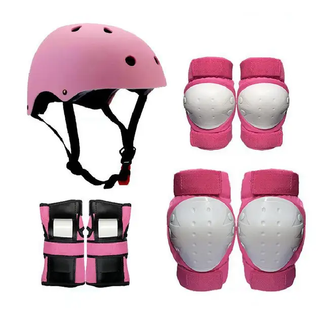 7pcs/set Adult Children's Balance Wheel Skating Torsion Car Skating Ski Wheel Skateboard Protective Gear Set Helmet Knee Pads 1