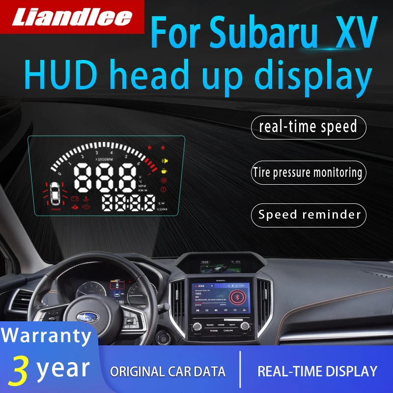 Liandlee автомобильный HUD Дисплей для Subaru XV~ цифровой спидометр расход топлива проектор детектор с экраном