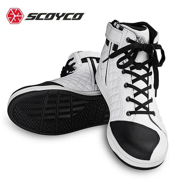 Couple Moto Cycling Shoes Biker Motorboats Motorbike Riding Shoe enduro Motorcycle Boots rider protective Motocross boot scoyco