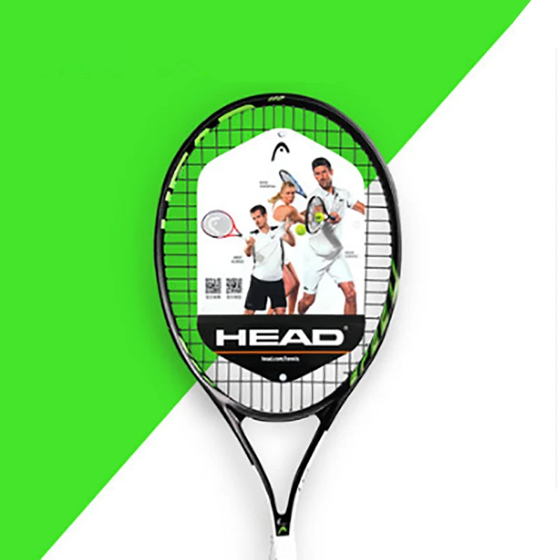 Профессиональная ракетка для тенниса, карбоновая ракетка, ракетка для тенниса, ракетка для тенниса, оригинальная сумка для мужчин и женщин, для начинающих - Цвет: Черный