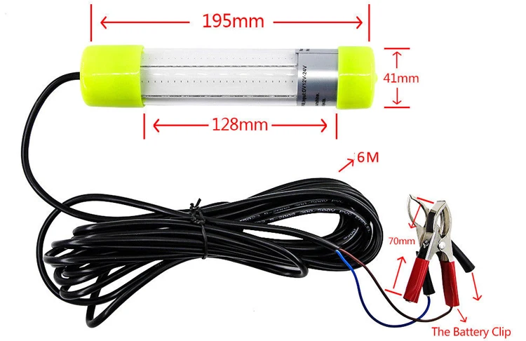 Cabo de pesca de led cob 20w,