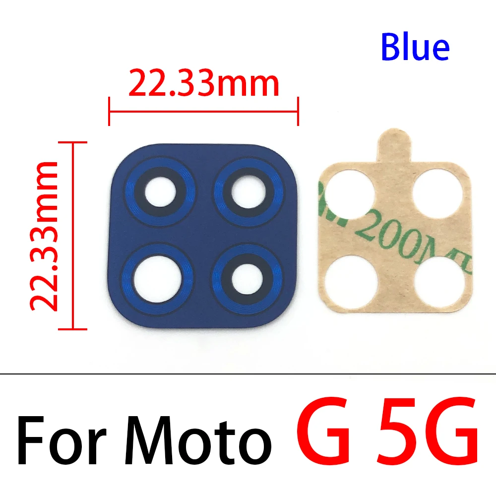 Rear Back Camera Glass Lens For Moto E 2020 E7 E5 Plus One Hyper One Fusion G 5G Play G10 G20 G30 G Stylus Camera Glass Lens photo frame phone Housings & Frames