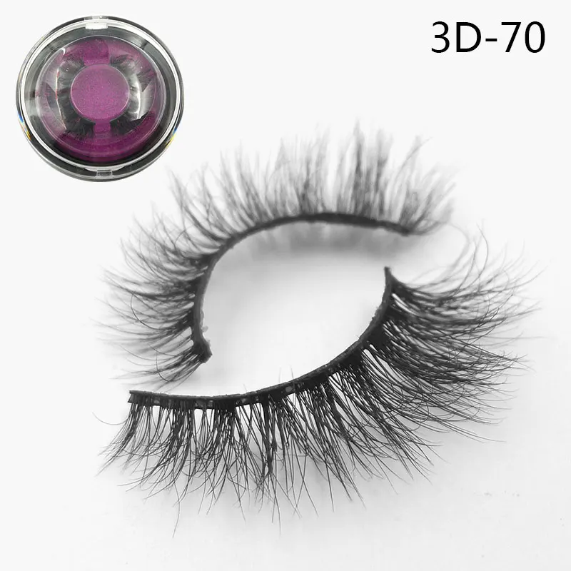 Iflovedekd ThinkShow 3D норковые ресницы 3D Искусственные накладные Ресницы MINK частная этикетка собственный бренд на заказ - Цвет: 3D-70