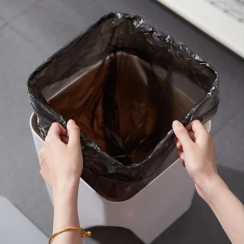 

Household Plastic Creative Lid Trash Can Wet Dry Classification Stackable Bathroom Living Room Wastebasket Kitchen Waste Bin1