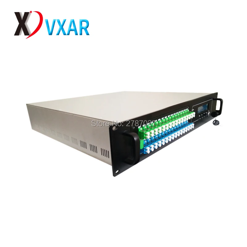 CATV 1550nm 64 выход волоконно оптический усилитель с WDM портами 13 ~ 20dBm EYDFA